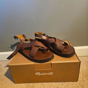 Madewell Brown Leather Sandals